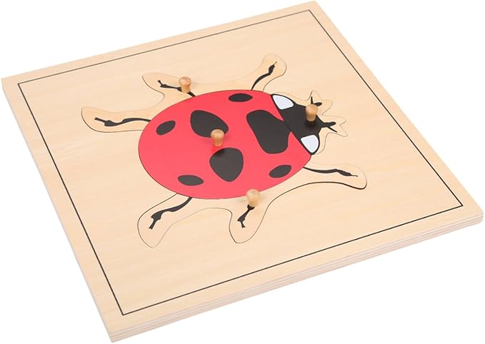 MEYOR Montessori Lady Bug Puzzle for Early Preschool Education Learning Toy