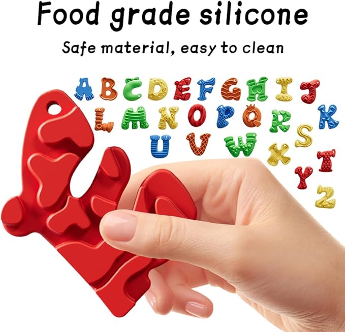 26pcs A-Z Various Letter Fidget Toys Sensory Stone for Kids，Textured Soft Worry Stone for Autism Kids Calming - Fidget Stress Toys for Students Anxiety Relief - Small Prizes Fidget Toys