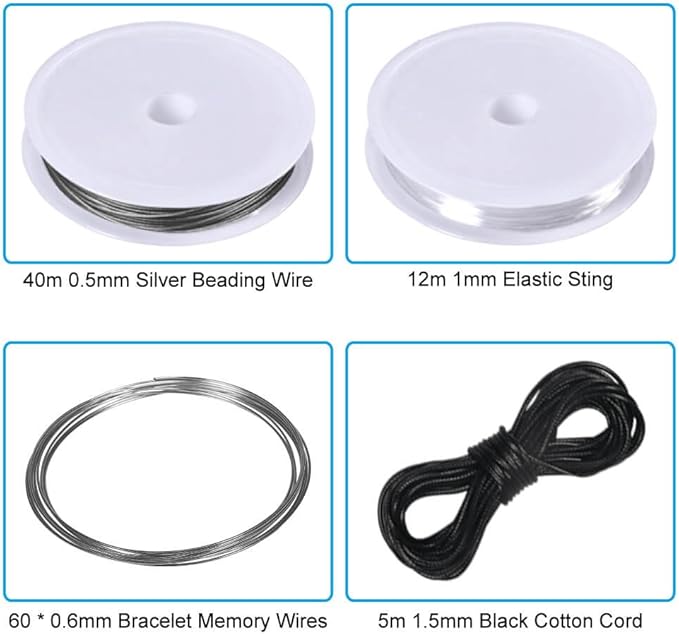 PAXCOO Jewelry Making Supplies Kit - Jewelry Repair Tool with Accessories, Pliers, Findings, and Beading Wires for Adults and Beginners