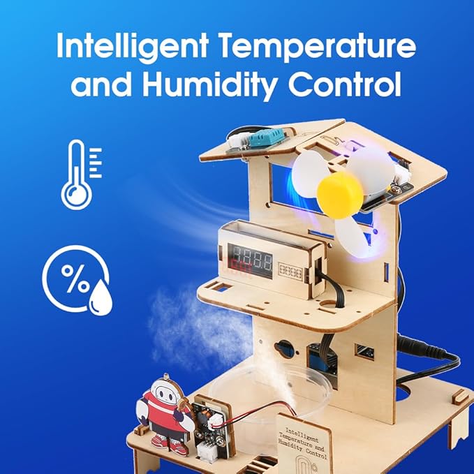 ACEBOTT 3-in-1 ESP32 STEM Smart Home and School Education Kit Compatible with Arduino, STEM Robotics Science Kits for Students Age 12+, Engineering Projects STEAM Activities Gifts 12-16 Year Old