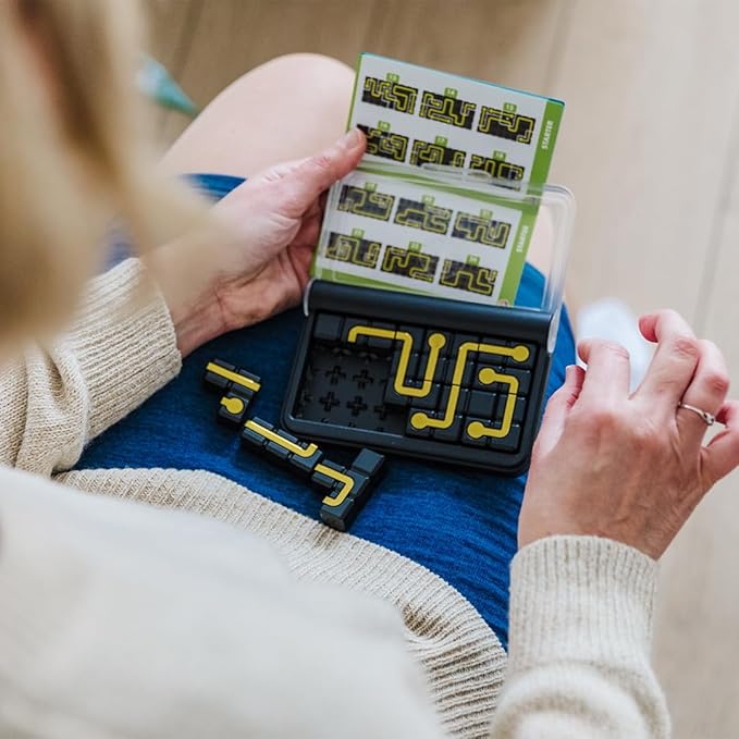 SmartGames IQ Circuit Portable Travel Game with 120 Challenges for Ages 8-Adult