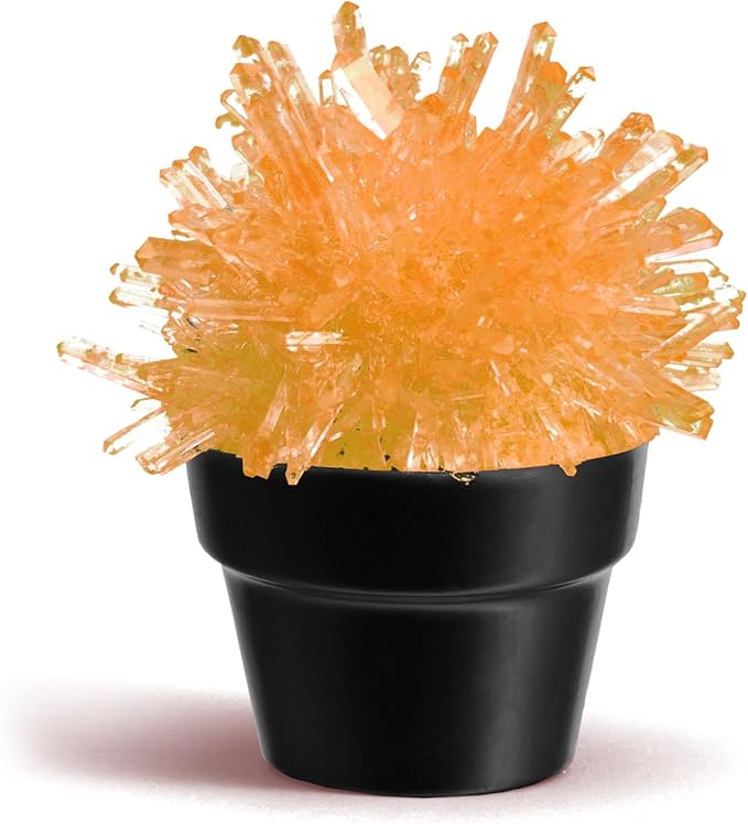 Crystal Growing Kit for Kids, Cactus-Orange DIY Crystal Science Experiment Set, Grow Your Own Crystals, STEM Educational Chemistry Kit for Boys & Girls Ages 6-12, Fun Science Lab Gift for Kids