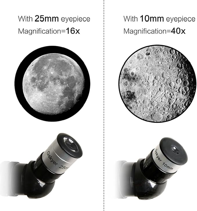 Gskyer Telescope, 70mm Aperture 400mm AZ Mount Astronomical Refracting Telescope for Kids Beginners - Travel Telescope with Carry Bag, Phone Adapter and Wireless Remote.