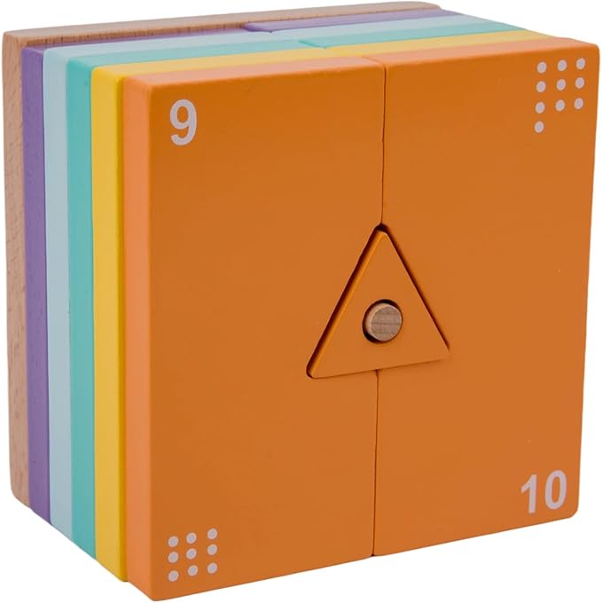 Wooden Sorting & Stacking Toy, Montessori Shape Stacker for Kids Ages 3+, 16 Pcs Geometric Puzzle, Color Number Counting Educational Blocks for Toddlers 5 Year Old, Matching Game for Baby Boys & Girls