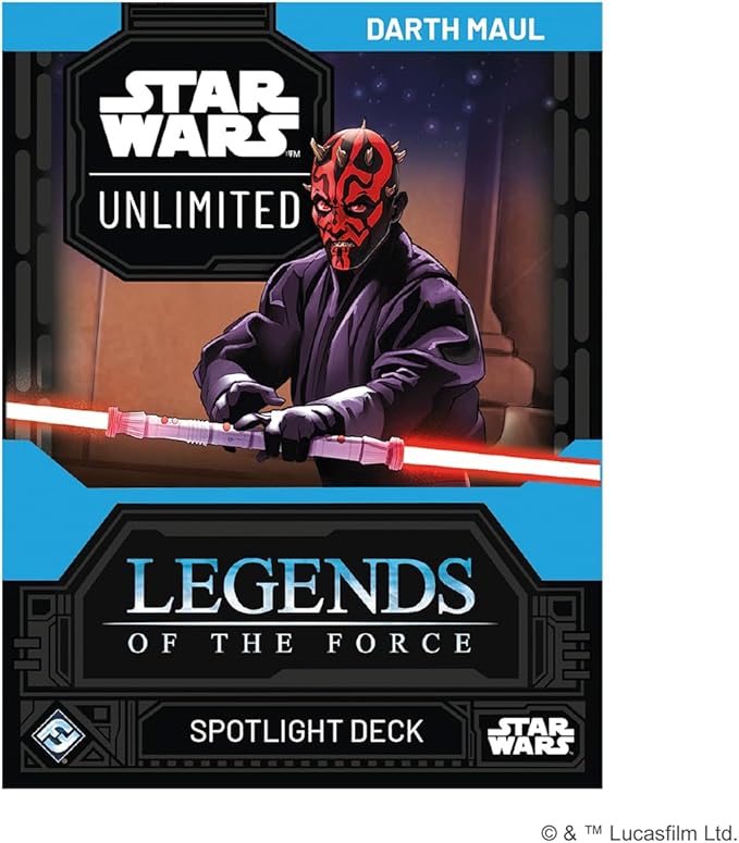 Asmodee Star Wars: Unlimited TCG Legends of The Force Darth Maul Spotlight Deck - Ready-to-Play 50-Card Deck with Exclusive Cards, Ages 12+, 2+ Players, 20 Minute Playtime
