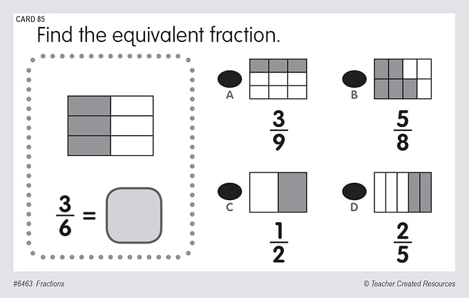 Teacher Created Resources Power Pen Learning Cards: Fractions (6463)