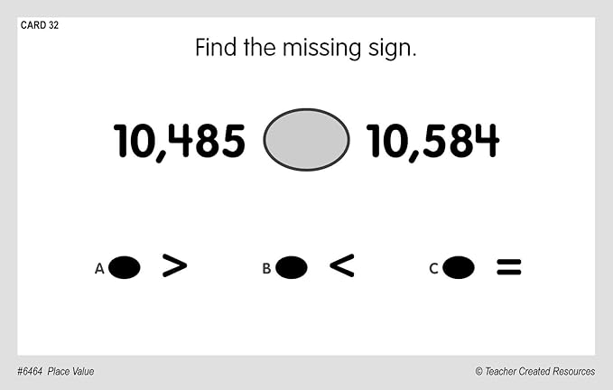 Teacher Created Resources Power Pen Learning Cards: Place Value (6464),2.375 H x 3.5 L x 6.5 W