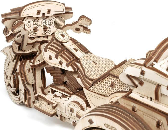EWA Eco Wood Art 3D Trike Puzzle - Innovative Wooden Craft Kit - Sustainable DIY Assembly Model for Adults