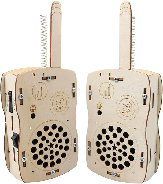 STEM Toys for Kids DIY Walkie Talkies for Kids Age 8-14, Build Your Own Walkie Talkies STEM Kits, Electronic Circuits Projects Christmas Birthday Gifts