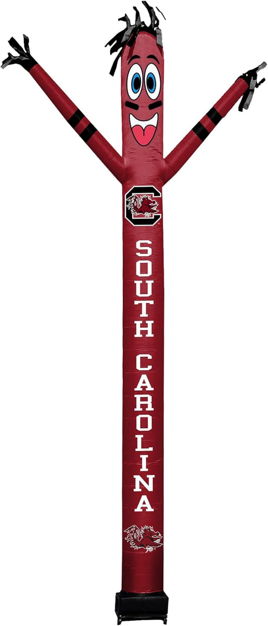 NCAA South Carolina Football Wacky Waving Inflatable Tube Guy with LED Lights & Built-in Blower - 6" x 36" x 96" Inflatable Tube Man Crazy Sports Fan Outdoor Party Decoration