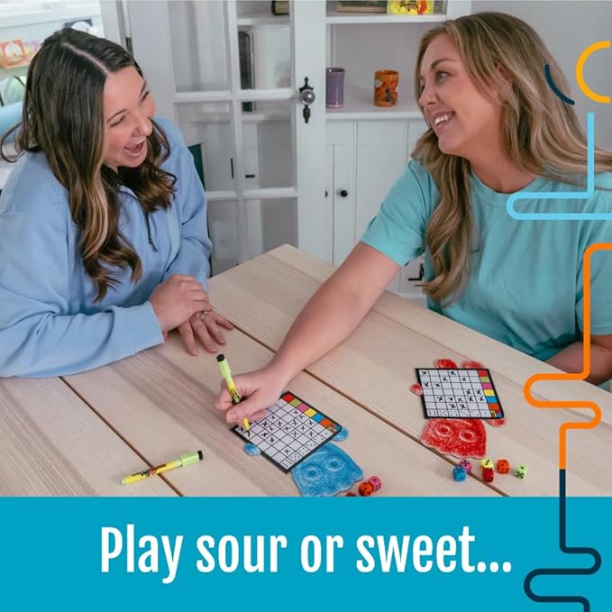 Hootenanny Games Sixem: Sour Patch Kids Dice Game | Speed, Strategy & Sabotage for Game Night | Perfect for Family Games | 2-5 Players, Ages 13+