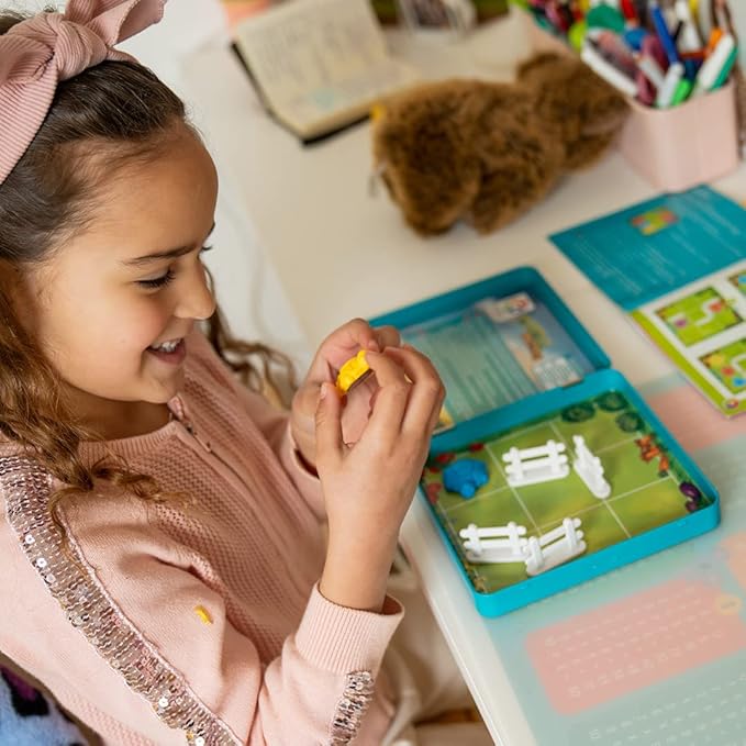 SmartGames Turtle Tactics Metal Box Travel Game with 48 Challenges for Ages 5 - Adult