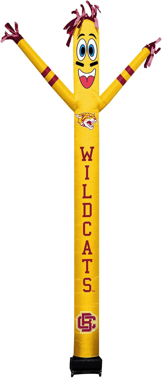 NCAA Bethune Cookman Wildcats Football Wacky Waving Inflatable Tube Guy with LED Lights & Built-in Blower - 6" x 36" x 96" Inflatable Tube Man Crazy Sports Fan Outdoor Party Decoration