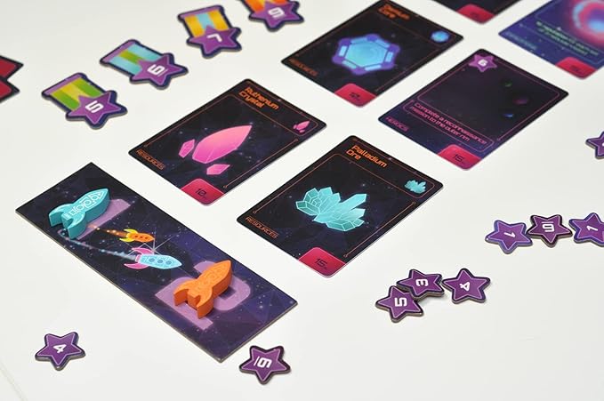 Galaxy Rush | 2 Player Strategic Card Game with Engine Building, Set Collection, Card Drafting and Racing