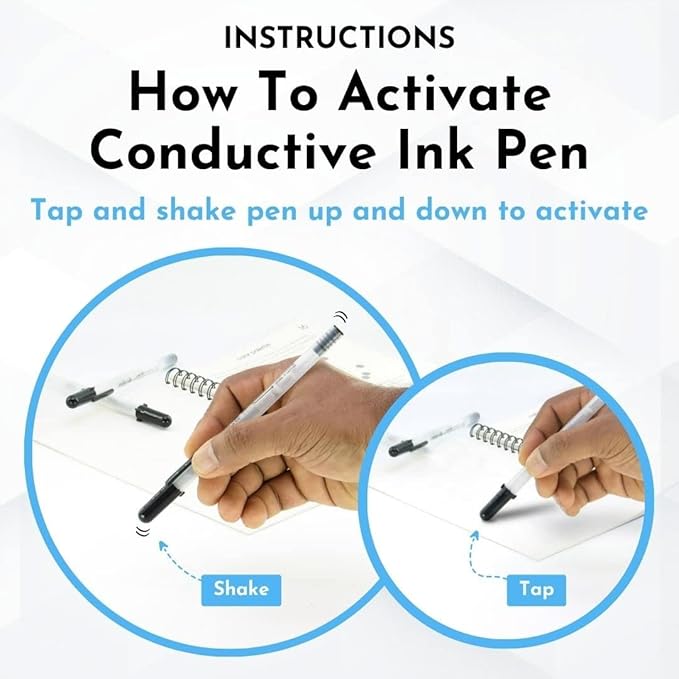 Circuit Scribe Sticker Kit | Circuit Drawing Conductive Ink Pen & 11 Electronic Sticker Modules | Workbook with 27 Lessons | Learning & Education STEM Toy for Ages 8+