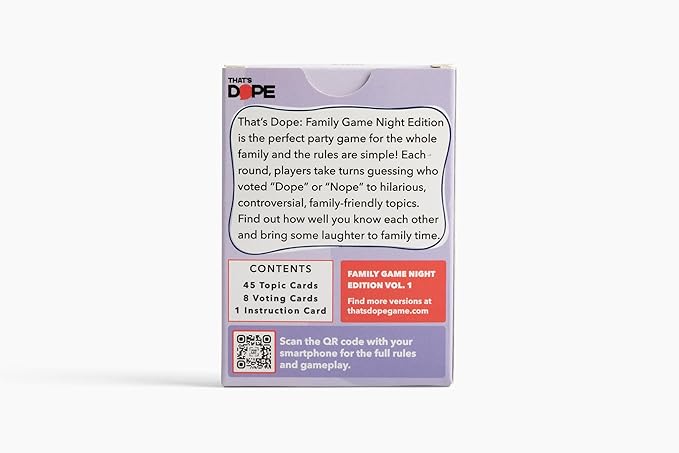 That's Dope: The Party Game for Strong Opinions • Family Game Night Edition