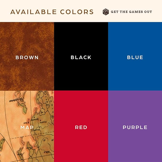 Get The Games Out Backgammon Set, Classic Board Game Case, 2 Players, Includes Strategy & Tip Guide, Perfect for Parties and Family Game Nights - Extra Large, Brown