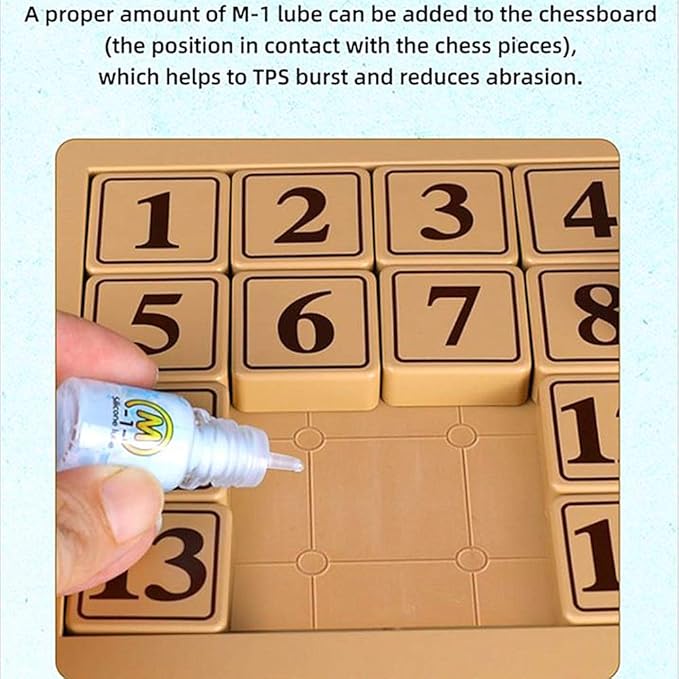 LiangCuber QY Toys Klotski Puzzle ABS Puzzle Magnetic Sliding Block Fun Digital Puzzles Toys for Kids, Prefect Gift for Boys Girls (4x4 Klotski 15-Digit)