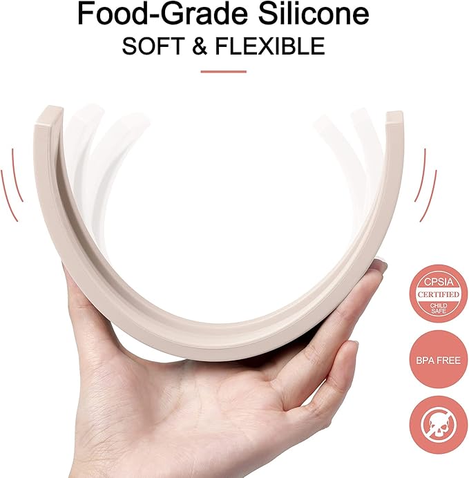 MCGMITT Rainbow Stacking Toy, Silicone Rainbow Stacker for Toddlers, Montessori Nesting Blocks, Building Creative Color Shape Matching Toy Set, 10 Layers