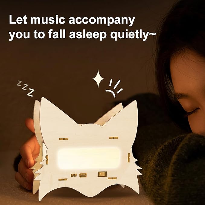 3D Wooden Puzzle Speaker, Graffiti Leopard Design with Dual Stereo Speakers, DIY Toy, Music Box for Adults/Kids, Unique Gift for Home/Office Decor