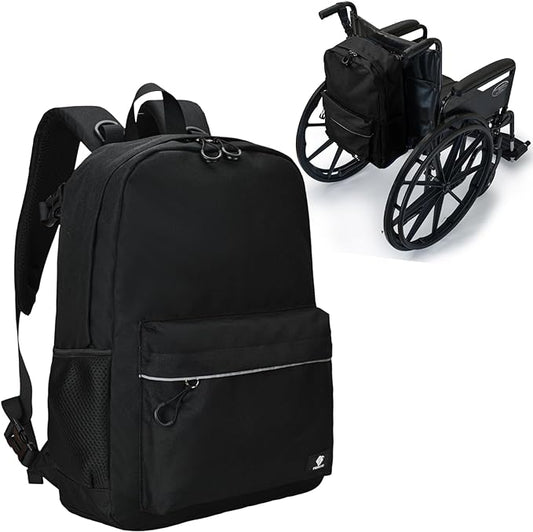 Fenrici Adaptive Backpack for Girls, Boys for All Abilities and Ages; Wheelchair Backpack with Adaptive Design; Perfect for Travel, School, and Everyday Adventure, Black