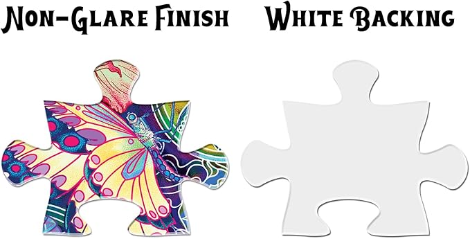 Antelope - 1000 Piece Mandala Puzzle for Adults, Mandala Morphe Jigsaw Puzzles 1000 Pieces,1000 Piece Round Puzzles, Butterfly Puzzles, High Resolution, Matte Finish, Smooth Edging, No Dust