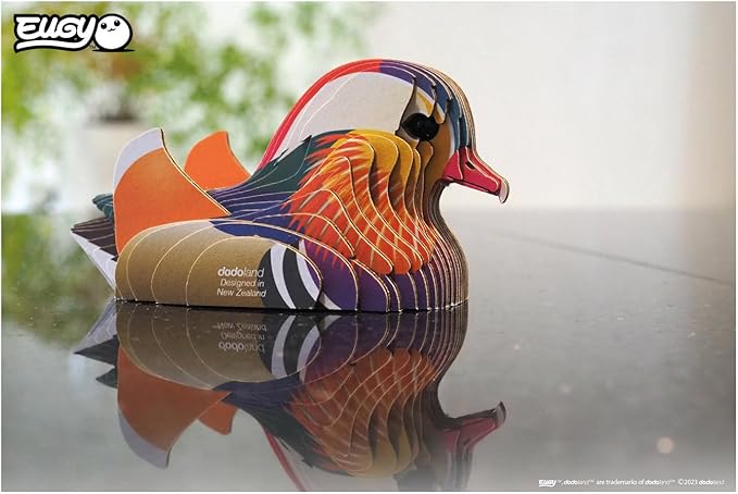 EUGY Mandarin Duck 3D Puzzle - 26 Piece Eco-Friendly Educational Toy Puzzle for Boys, Girls & Kids Ages 6+
