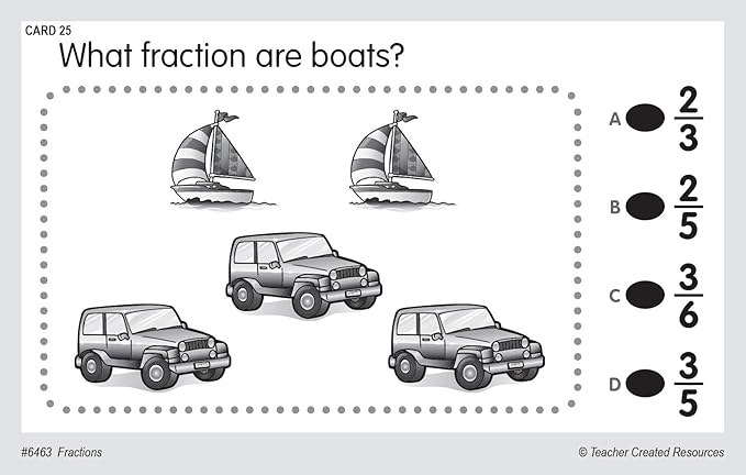 Teacher Created Resources Power Pen Learning Cards: Fractions (6463)