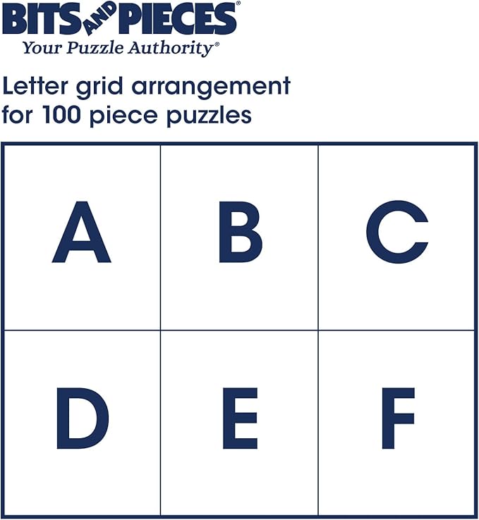 Bits and Pieces – Value Set of 3 Jigsaw Puzzles for Seniors – 50, 100, or 200 Large Piece Puzzles – Nature Scenes – Lettered Back Design – Each Puzzle Measures 15” x 19” (Three 100 Piece Puzzles)