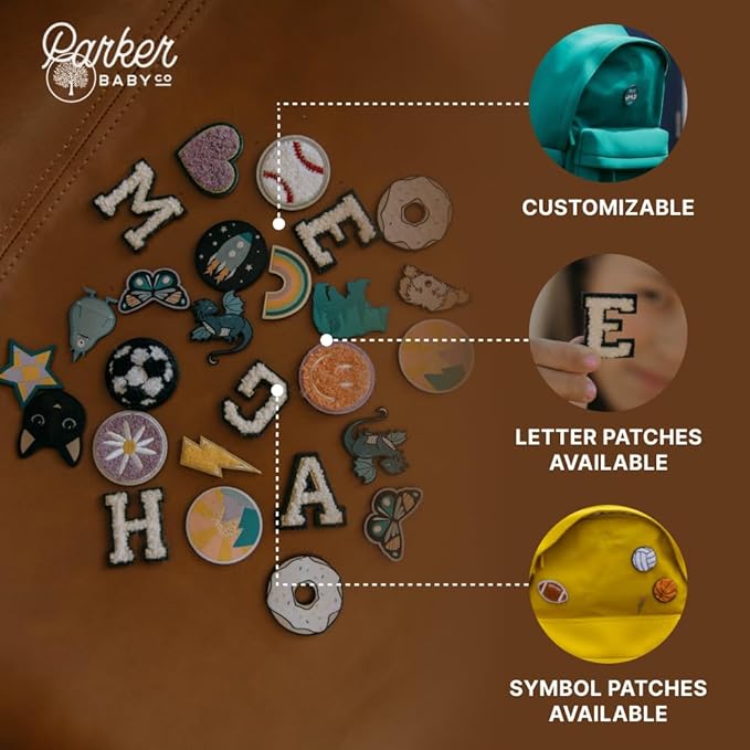 Parker Kids Backpack | Tear-Resistant & Comfortable Backpack for Kids with Patch Customization | Play-Proof Kid School Bag