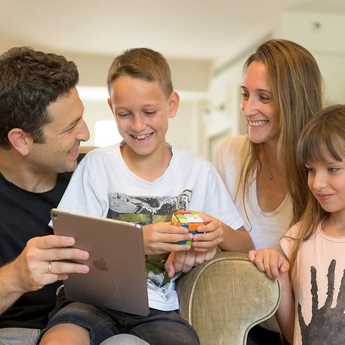 GoCube Edge, The Connected Electronic Bluetooth Cube - Award-Winning 3x3 Magnetic Speed Cube - App Enabled Interactive Smart Cube - Best Gift for Kids & Adults - STEM Brain Teaser Puzzles - Free App