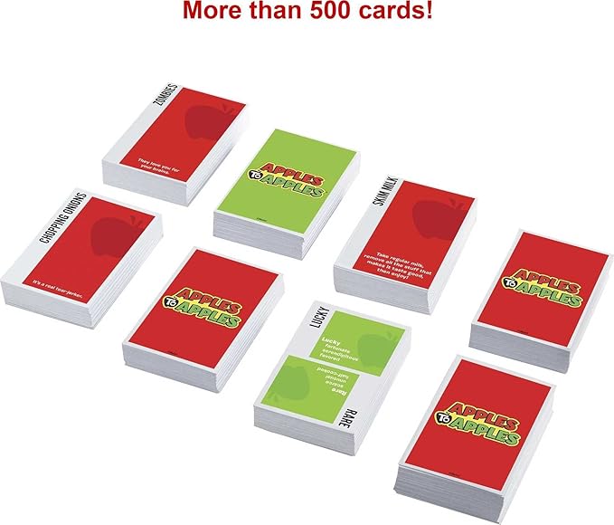 Mattel Games Apples to Apples Party in a Box Family Game with More Than 500 Cards for Game Nights & Parties