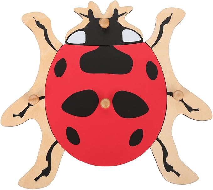 MEYOR Montessori Lady Bug Puzzle for Early Preschool Education Learning Toy