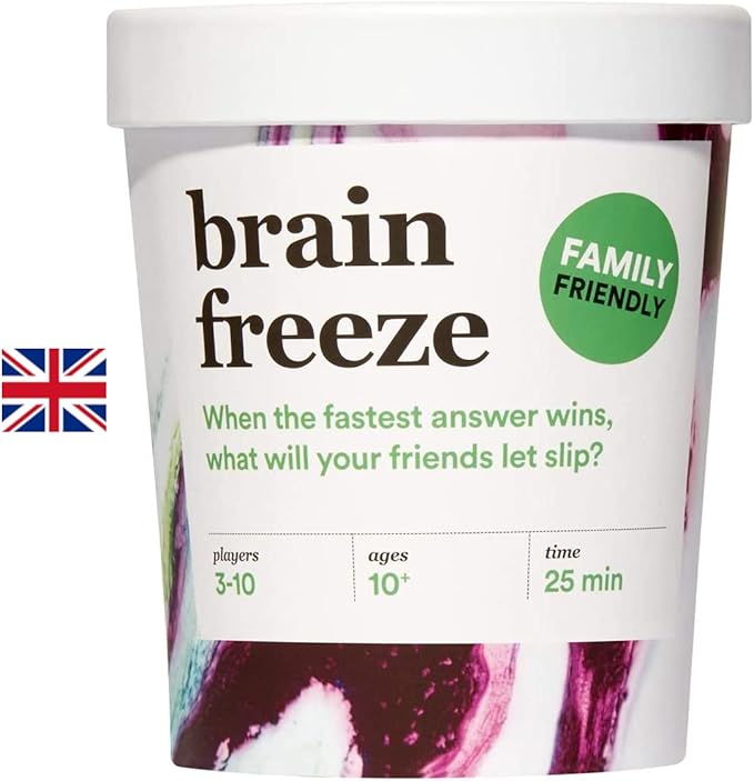 BRAIN FREEZE Party Game - The Hilarious Speak-Before-You-Think Family Card Game - for Kids, Tweens, Teens, College Students, Adults and Families, at Fun Parties and Board Games Night with your Group