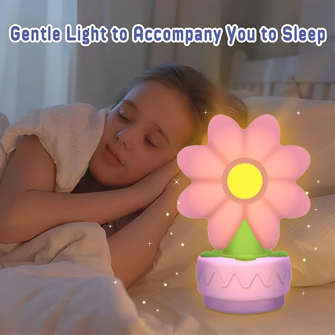 ASIOWELY Paint Your Own 8-Petal Flower Lamp Kits,Arts and Crafts Supplies for Kids Toys Ages 4-6-8,DIY Art Night Light Painting for Girls Ages 5-10,Birthday Gifts for 3-12+ Year Old Toddler Teen Adult