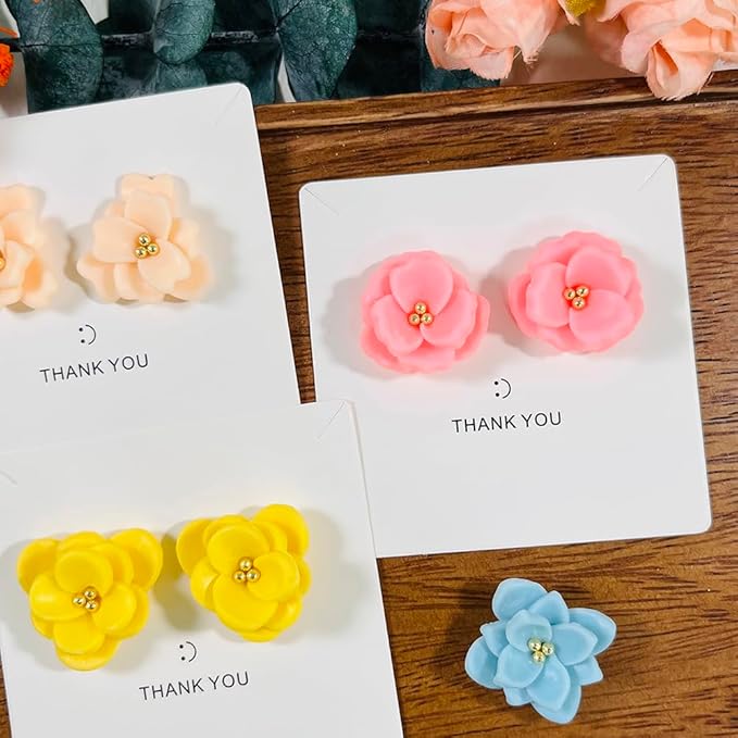 A2-3-1-Handmade Jewelry Pendant Crafting Kit,Flower Plastic Molds Set, DIY Polymer Clay Printing Tools