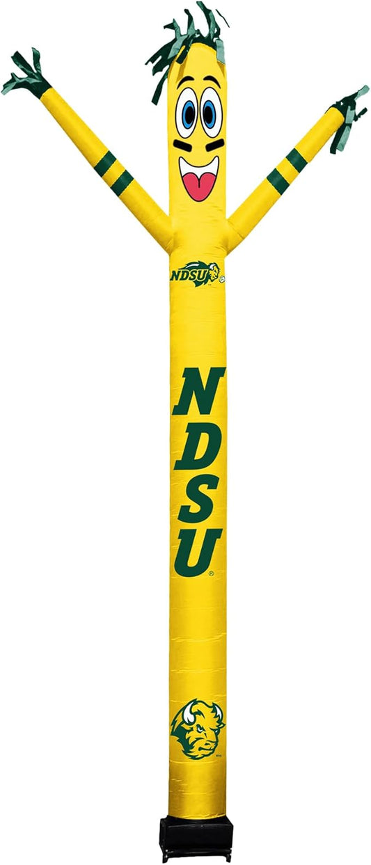 NCAA North Dakota State Bison Football Wacky Waving Inflatable Tube Guy with LED Lights & Built-in Blower - 6" x 36" x 96" Inflatable Tube Man Crazy Sports Fan Outdoor Party Decoration