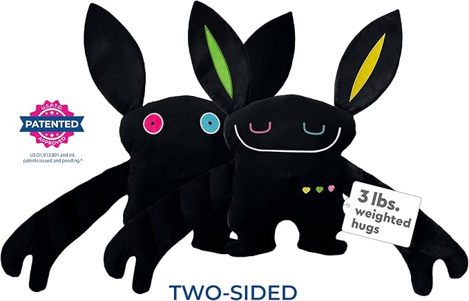 Weighted Plush Toy – Machine Washable Calming Stuffed Animal for Kids – Arms and Body are Weighted to Give a Realistic Hug – Soft Companion for Playtime, Naptime & Travel (Rizz)