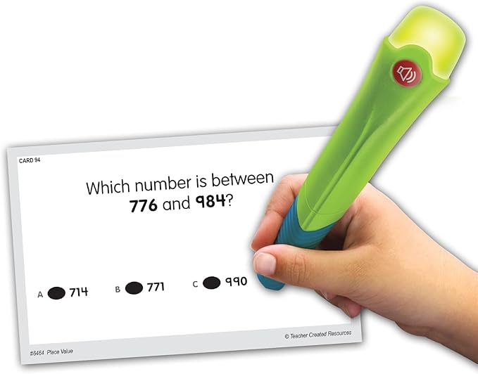 Teacher Created Resources Power Pen Learning Cards: Place Value (6464),2.375 H x 3.5 L x 6.5 W