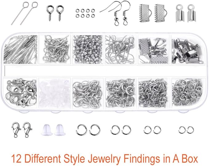 PAXCOO Jewelry Making Supplies Kit with Tools, Wires, Findings for Jewelry Repair and Beading