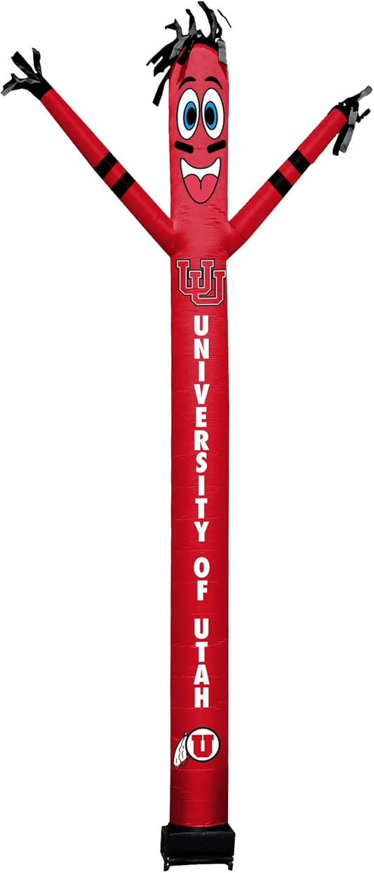 NCAA Utah Utes Football Wacky Waving Inflatable Tube Guy with LED Lights & Built-in Blower - 6" x 36" x 96" Inflatable Tube Man Crazy Sports Fan Outdoor Party Decoration