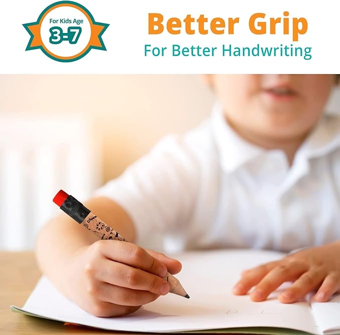 Channie's Extra Thick Pencils for Kids - Ideal for PreK and Kindergarteners Learning Handwriting - Box of 30 Pencils, Perfect for Classroom Prizes and School Supplies - Wooden