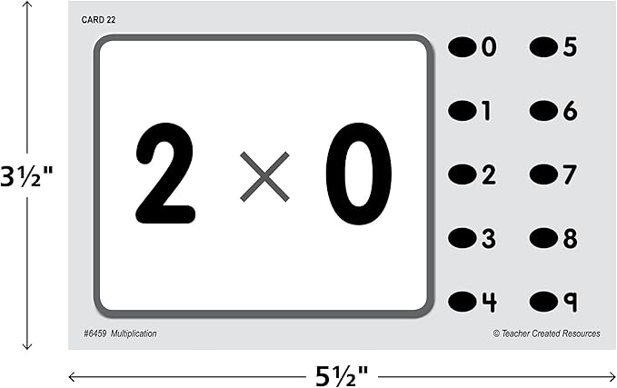 Teacher Created Resources Power Pen Learning Cards: Multiplication (6459) Medium