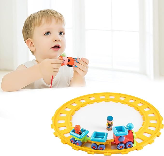 Toy Train, Musical Electric Train Toys, Children's Electric Train Set, Train Tracks, Suitable for 12 to 18 Months Old, 12 to 3 to 4 Years Old Children as Birthday Gifts