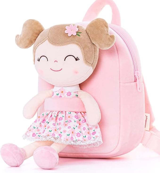 Gloveleya Kids Backpacks Girls Backpack Plush Bags Diaper Bag Printed Sunflower Backpack 9"