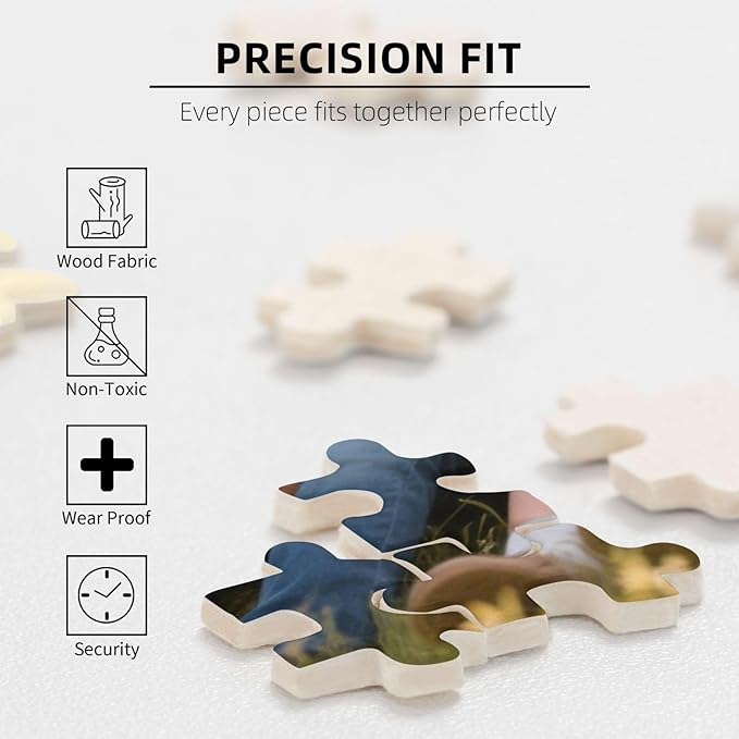 Custom Puzzle, Personalized Puzzle from Photos, Customized Puzzle 120/200/300/500/1000/1500 Pieces for Family, Christmas, Pet, Birthday, Wedding Gift