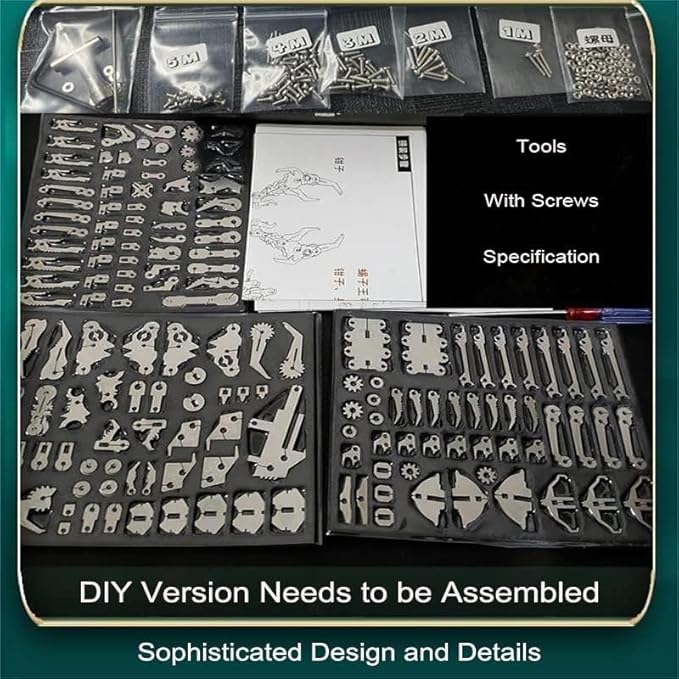 3D Metal Model Kits, Mechanical Scorpion King 3D Metal Puzzle,Steel Warcraft Collection DIY Animal Brain Teasers Simple 3D Puzzles Home Decor Art Craft Gifts Toys for Adult Teens