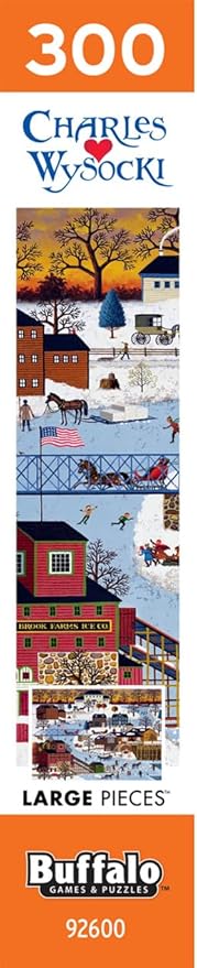 Buffalo Games - Charles Wysocki - Cider Brook Farms - Large Piece Jigsaw Puzzle for Adults - Challenging Puzzle Perfect for Game Nights - Finished Size is 21.25 x 15.00