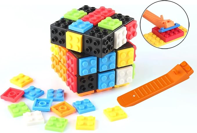 AMAZA 3x3 Speed Cube Stress Relief Toys Black 3x3x3 Magic Cube Puzzles Toy Sturdy and Smooth Cubes Toy Game Puzzle Toys for Kids and Adults