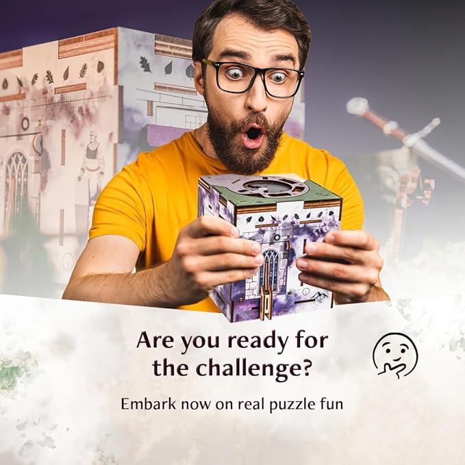 INSCAPE Cluebox Stonehenge´s Legacy - Puzzle Box - Interactive Wooden Escape Room in A Box for Adults with Hidden Compartments - Gift Idea for Puzzle and Mystery Fans - Brain Teaser